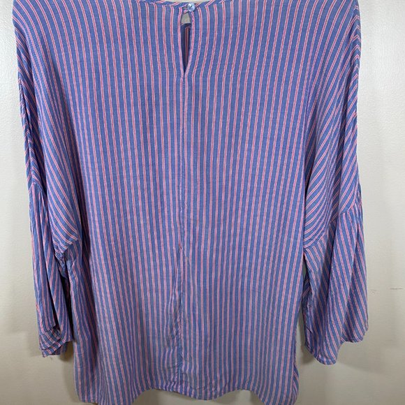 Como Vintage Striped Blouse with Bell Sleeves - Picture 4 of 7